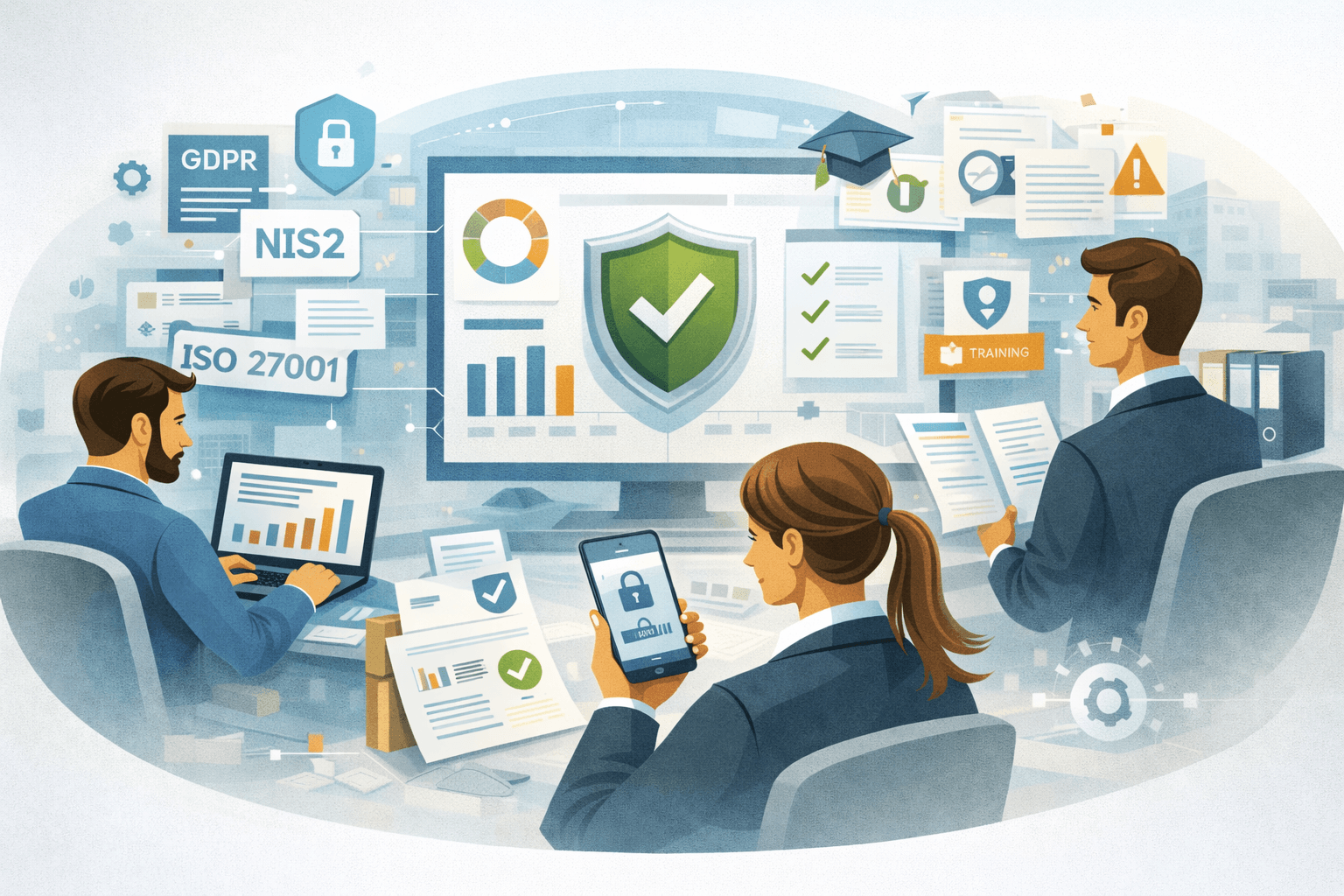 Tableau de bord conformité 0Flaw - vue centralisée risque humain et conformité