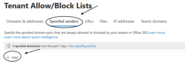 Green/red list page interface