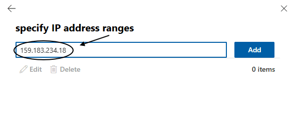 IP address configuration